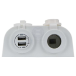 Relaxn Power Outlet and Dual USB Charger Combo - Surface Mount