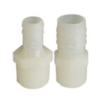 Hose Tail Fittings - Clear Hose Straight NPT