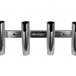 Relaxn Rod Holder - Side Mounting Polished Alloy 4 Rod Rack
