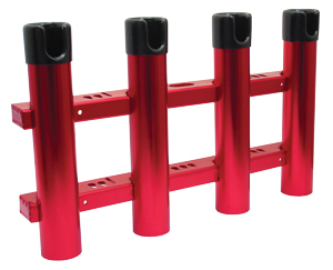 Deluxe Alloy 4 Rod Holder/Coaming Rack - RED - Online Boating Store - Boat  Parts
